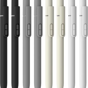 8 Pcs Black Ballpoint Pens - 1.0mm Medium Point Smooth Writing Black Ink Ball Point Pens | High-end Long Lasting Retractable Pen for School, Home, Office (Classic-8pcs)