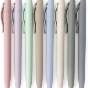 8-Pack Retractable Ballpoint Pens, Smooth Writing, Black Ink, Comfortable Grip, Ideal for Office, School & Everyday Use