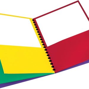 8-Pocket Paper Folder, Letter Size, 200-Sheet Capacity, Multicolor, Red, Green, Yellow, Purple (), Multicilor, 8-1/2" x 11"
